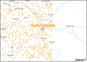 map of Pundiyārgaon