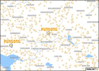 map of Pun-dong