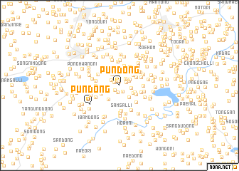 map of Pun-dong