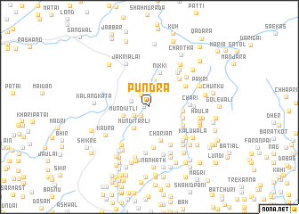 map of Pundra