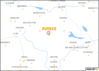 map of Punëvo