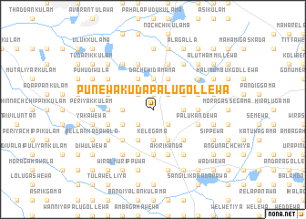 map of Punewa Kudapalugollewa