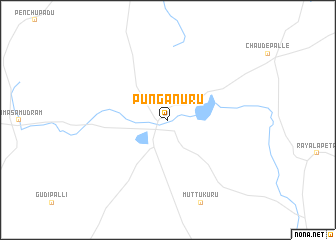map of Punganūru