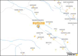 map of Pungīna