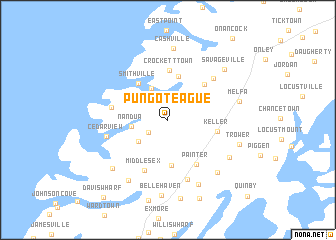 map of Pungoteague