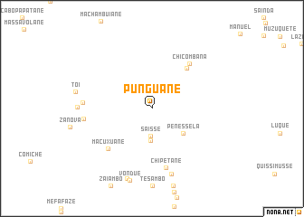 map of Punguane
