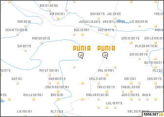 map of Punia