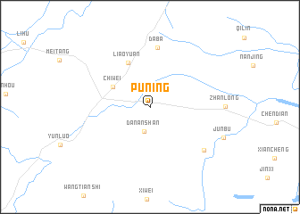 map of Puning
