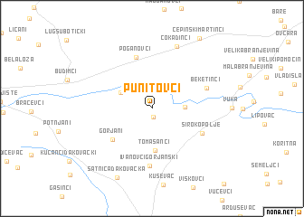 map of Punitovci