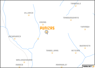 map of Puñizas