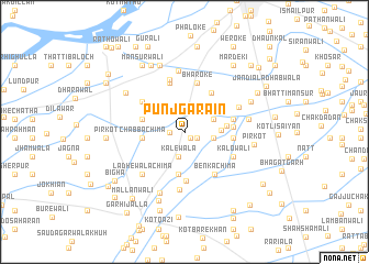 map of Punjgarāīn