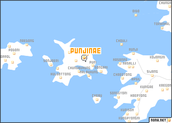 map of Punjinae