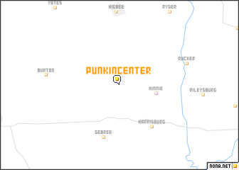map of Punkin Center