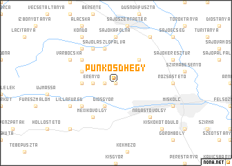 map of Pünkösdhegy