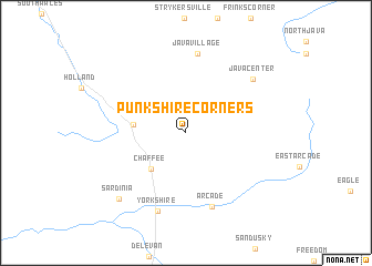 map of Punkshire Corners