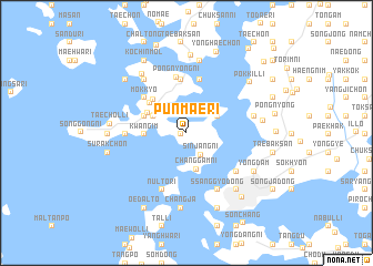 map of Punmae-ri