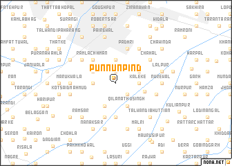 map of Punnun Pind