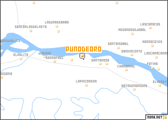 map of Puño de Oro