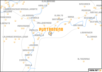 map of Punta Arena