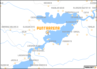 map of Punta Arena