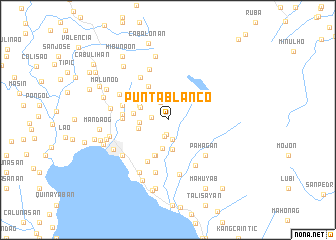 map of Punta Blanco