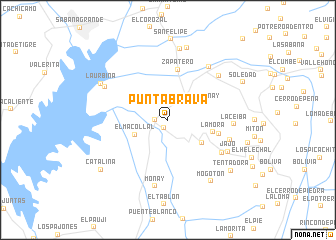 map of Punta Brava