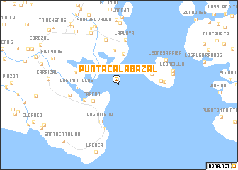 map of Punta Calabazal