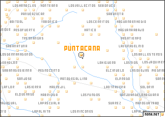 map of Punta Caña