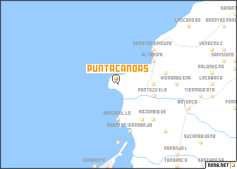 map of Punta Canoas