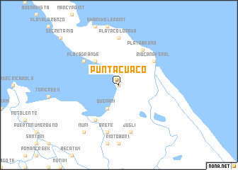 map of Punta Cuaco