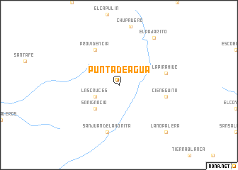 map of Punta de Agua