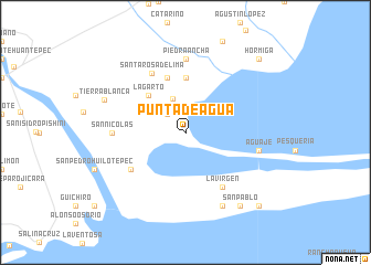 map of Punta de Agua