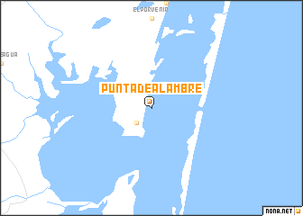 map of Punta de Alambre