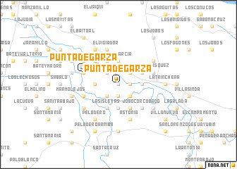 map of Punta de Garza