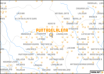 map of Punta de la Leña
