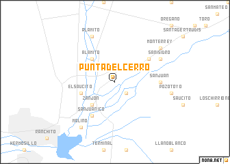 map of Punta del Cerro