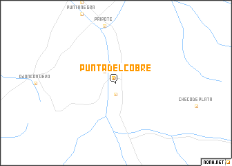 map of Punta del Cobre