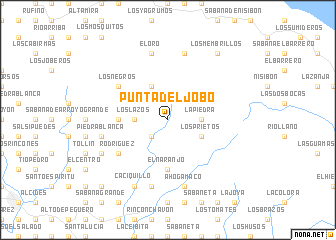 map of Punta del Jobo