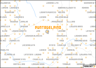 map of Punta del Pino