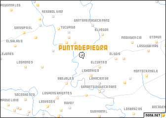 map of Punta de Piedra