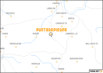 map of Punta de Piedra