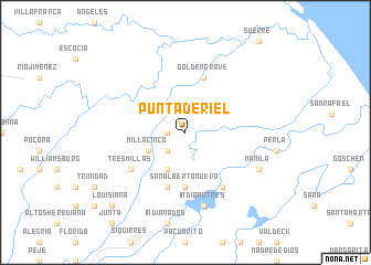 map of Punta de Riel