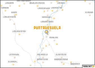 map of Punta de Suela