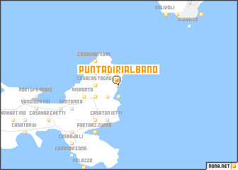 map of Punta di Rialbano