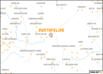 map of Punta Felipe