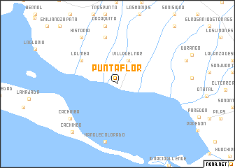 map of Punta Flor