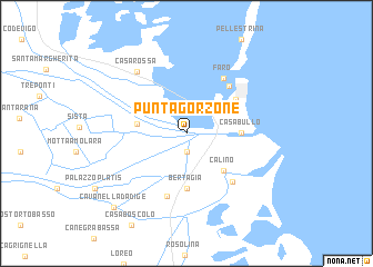 map of Punta Gorzone