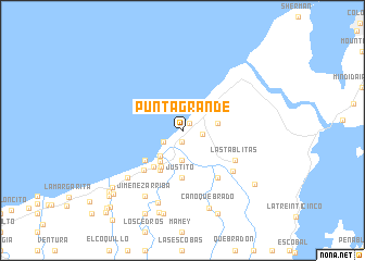 map of Punta Grande