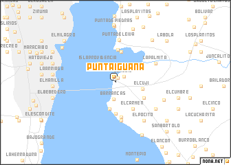 map of Punta Iguana