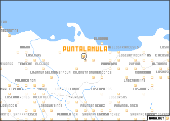 map of Punta la Mula